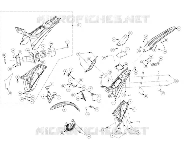 PLASTIC / LUCHTFILTER HUIS
