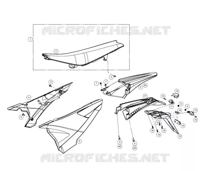 ZADEL / ACHTERSPATBORD / ZIJNUMMERPLATEN